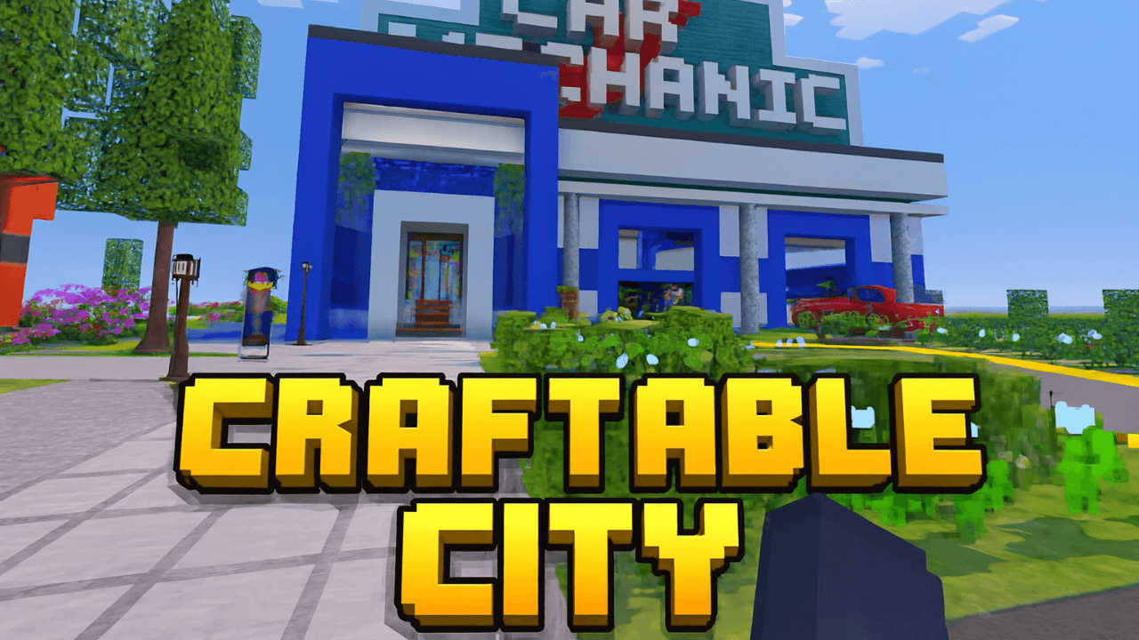 Craftable City Addon MCPE 1.21 .mcaddon