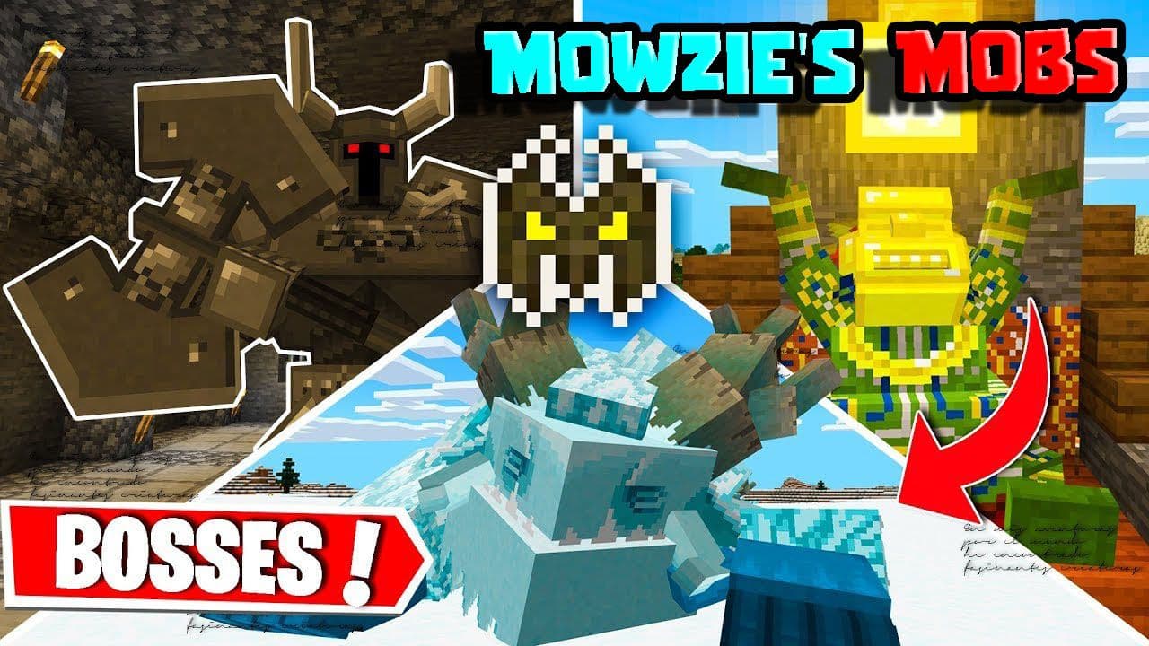 Addon Mowzies Mobs cho MCPE 1.21+.mcaddon