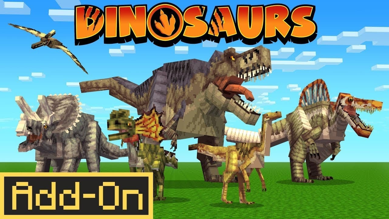 Addon Dinosaurs Dành Cho MCPE 1.20+.mcaddon