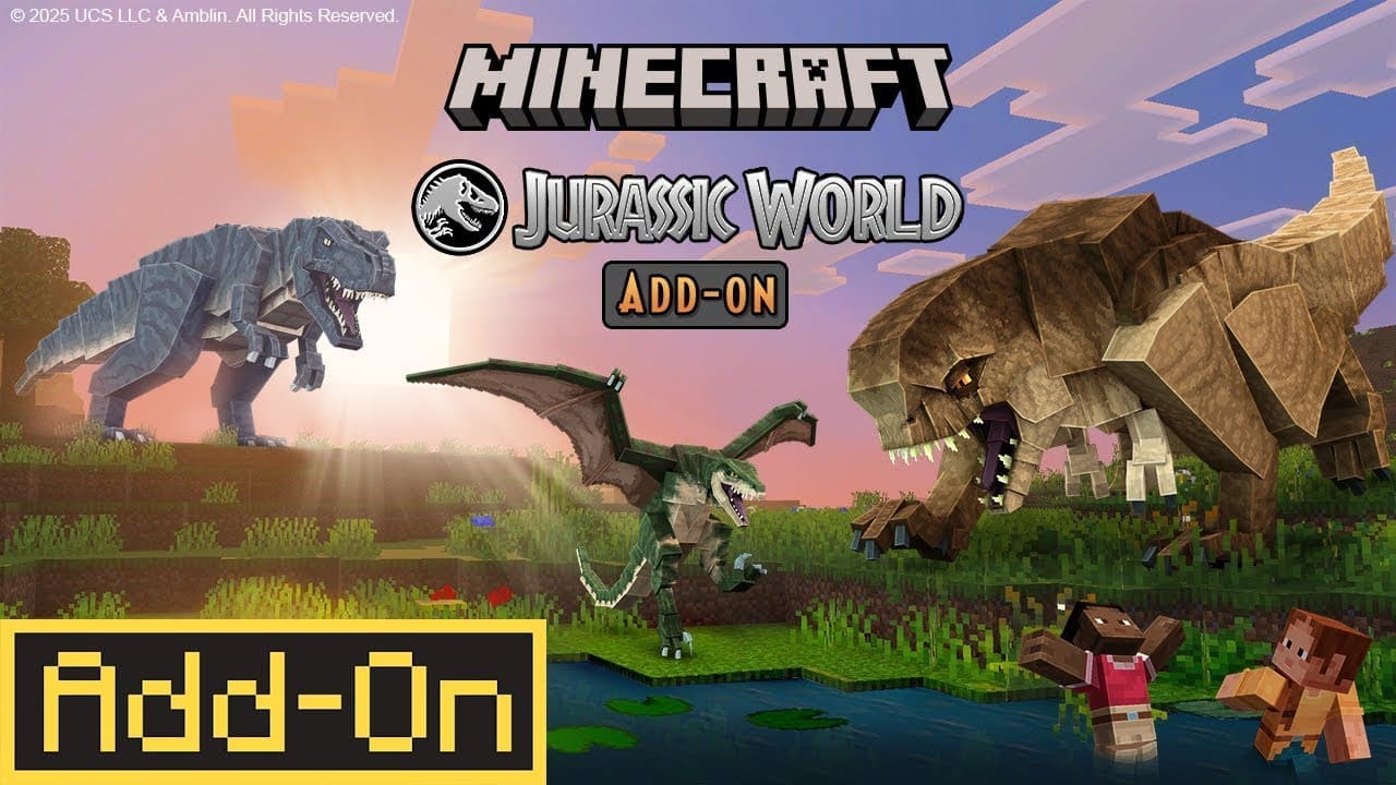 Addon Jurassic World Nhẹ Cho Máy Yếu MCPE.mcaddon