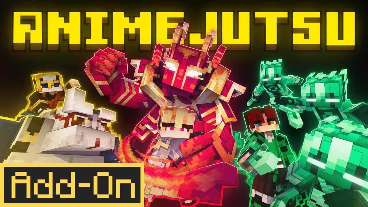 Anime Jutsu Addon MCPE.mcaddon