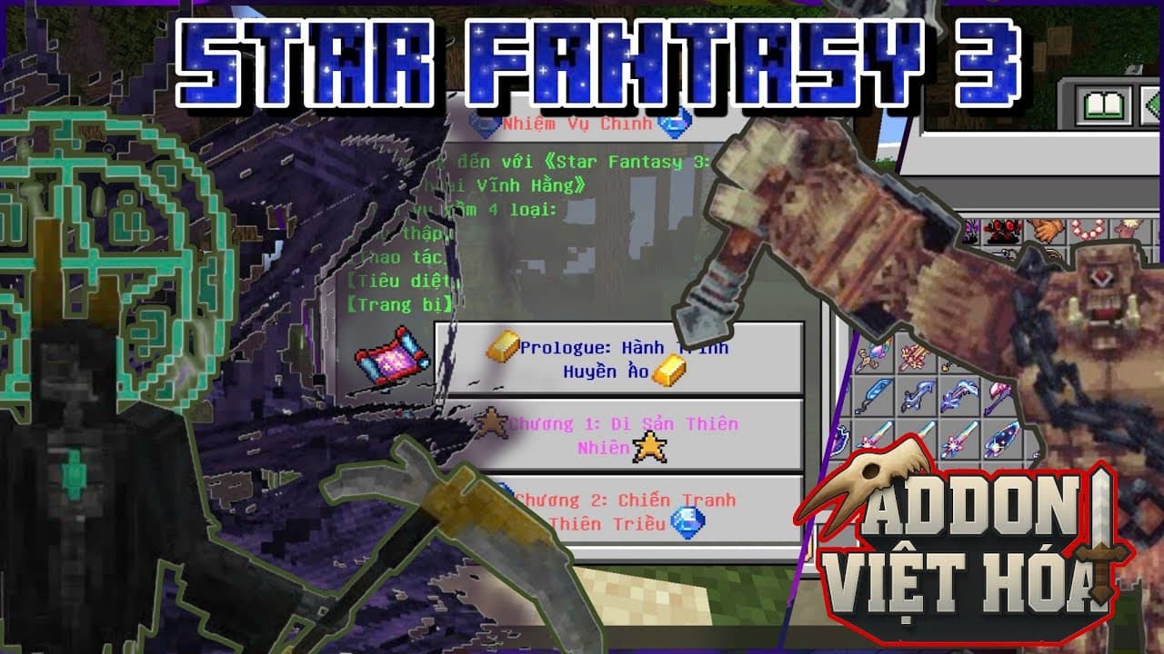 Addon Star Fantasy Việt Hoá Cho MCPE.mcaddon