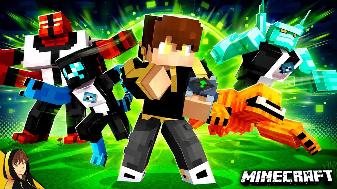Addon Ben 10 Việt Hóa LTVN Siêu hay cho MCPE 1.26+.mcaddon