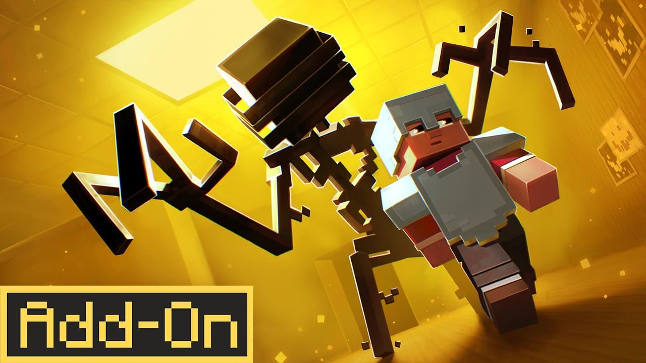 Addon Kinh dị BACKROOMS mới nhất 2026 cho MCPE 1.26+.mcaddon