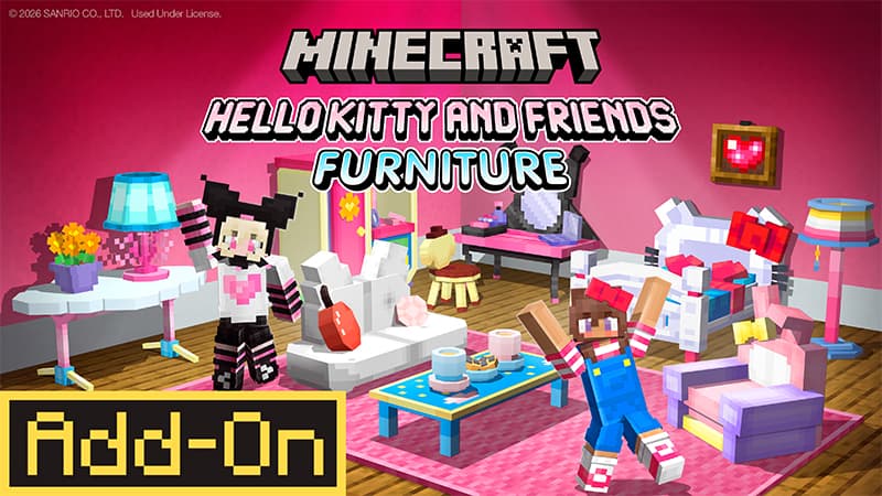 Addon Hello Kitty and Friends Furniture Tiếng Việt.mcaddon